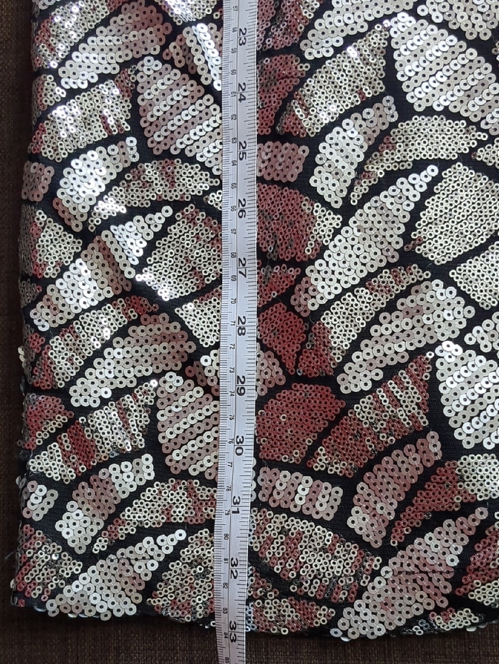 Rubber Ducky Silver & Black Sequin Open Back Short Sleeve Badycon Mini Dress - Picture 12 of 14